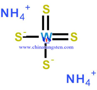 四硫代鎢酸銨化學式圖