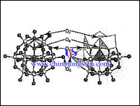 Phosphotungstate Keggin تصویر ساختار مدل