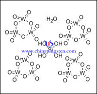 矽鎢酸水合物分子結構圖