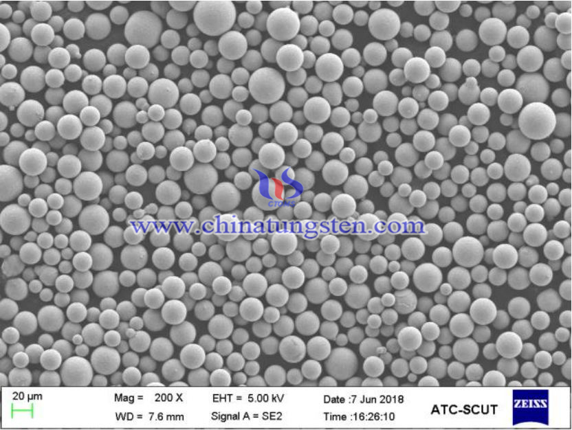 球形钨粉SEM