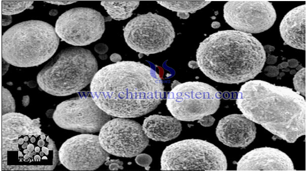 噴塗粉WC-Ni-Cr SEM