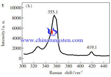 Spectre Raman de Disulfure de Tungstène