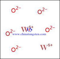Tungsten pentoksit monoküler yapı resmi Tungsten pentoksit monoküler yapı resmi